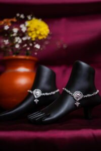 Classic Silver Finish Payal (45.300 gm)