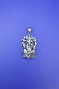 Silver Ganesh Designer Pendant (12.590 gm)