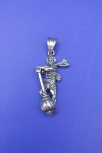 Silver Hanuman Gada Designer Pendant (7.750 gm)