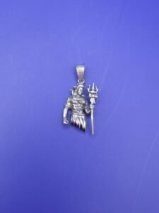 Silver Shiv Parvati Designer Pendant (3.270 gm)